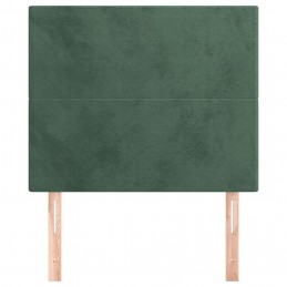 Acquista Testiera 2 pz Verde Scuro 80x5x78/88 cm in Velluto con riferimento GHV-3116085 della ditta GARDENHOME