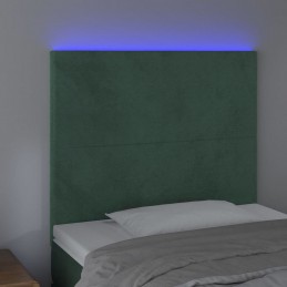 Acquista Testiera a LED verde Scuro 80x5x118/128 cm in Velluto con riferimento GHV-3122177 della ditta GARDENHOME