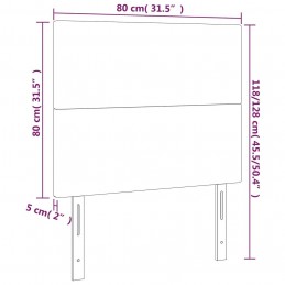 Acquista Testiera a LED verde Scuro 80x5x118/128 cm in Velluto con riferimento GHV-3122177 della ditta GARDENHOME