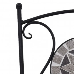 Acquista Sedie da Bistrò con Mosaico 2 pz Grigie con riferimento GHV-46716 della ditta GARDENHOME