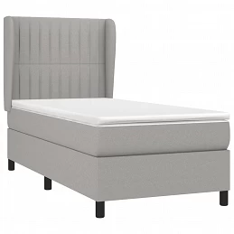 Acquista Giroletto a Molle con Materasso Grigio Chiaro100x200 cm Tessuto con riferimento GHV-3128101 della ditta GARDENHOME