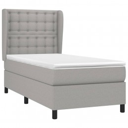 Acquista Giroletto a Molle con Materasso Grigio Chiaro100x200 cm Tessuto con riferimento GHV-3128261 della ditta GARDENHOME