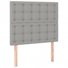 Acquista Giroletto a Molle con Materasso Grigio Chiaro100x200 cm Tessuto con riferimento GHV-3128261 della ditta GARDENHOME
