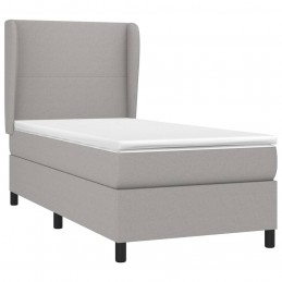 Acquista Giroletto a Molle con Materasso Grigio Chiaro100x200 cm Tessuto con riferimento GHV-3127781 della ditta GARDENHOME