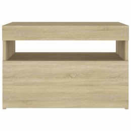 Acquista Comodino e Luci LED 2 pz Rovere Sonoma 60x35x40cm in Truciolato con riferimento GHV-3082781 della ditta GARDENHOME