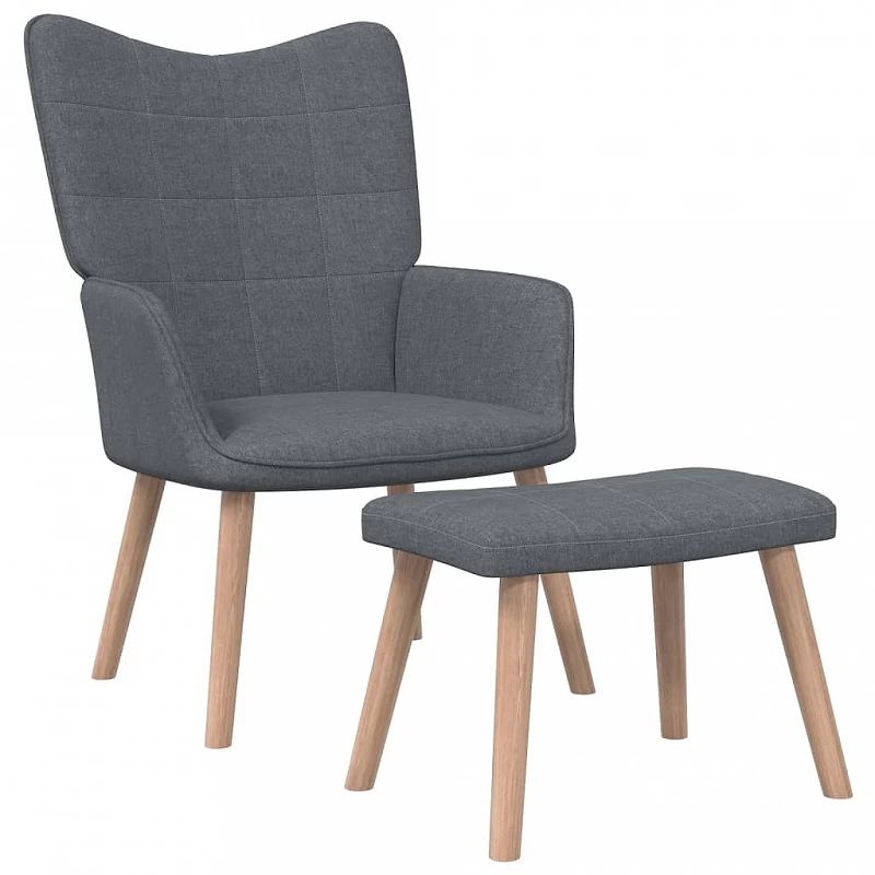 Acquista Poltrona Relax con Poggiapiedi Grigio Scuro in Tessuto con riferimento GHV-327931 della ditta GARDENHOME