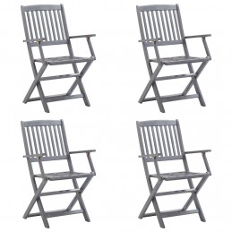 Acquista Sedie da Giardino Pieghevoli 4pz con Cuscini in Massello Acacia con riferimento GHV-3064517 della ditta GARDENHOME