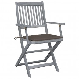 Acquista Sedie da Giardino Pieghevoli 4pz con Cuscini in Massello Acacia con riferimento GHV-3064517 della ditta GARDENHOME