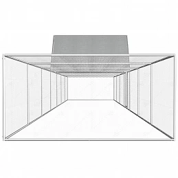 Acquista Pollaio 14x2x2 m in Acciaio Zincato con riferimento GHV-144564 della ditta GARDENHOME