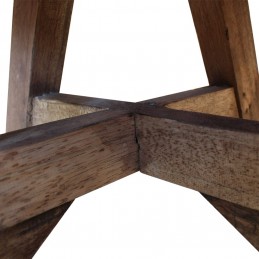 Acquista Tavolino da Caffè in Legno Massello Recuperato 60x45 cm Argento con riferimento GHV-244511 della ditta GARDENHOME