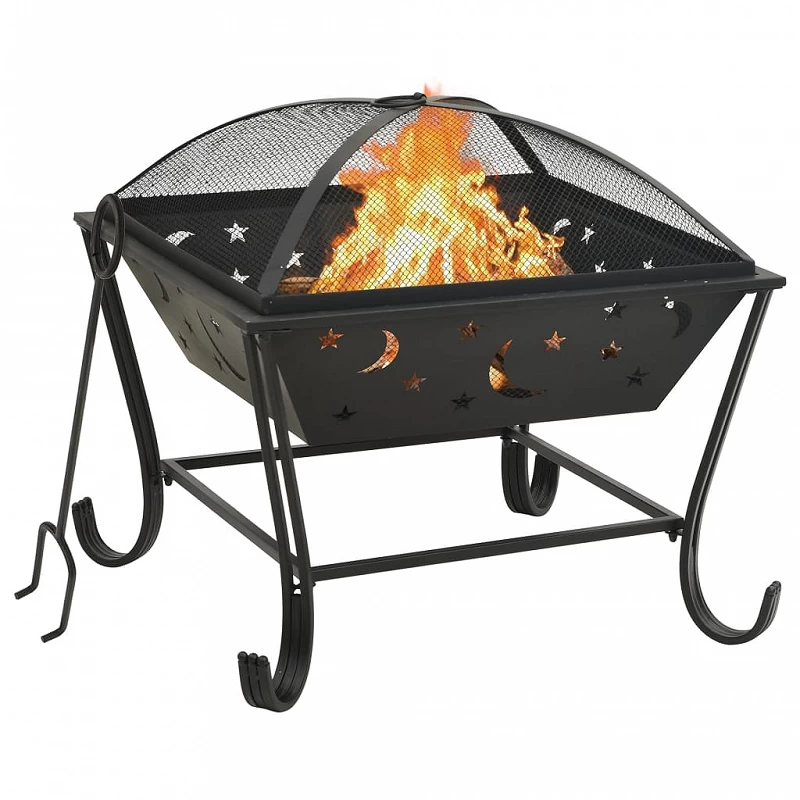 Acquista Braciere con Attizzatoio 62 cm XXL in Acciaio con riferimento GHV-311893 della ditta GARDENHOME