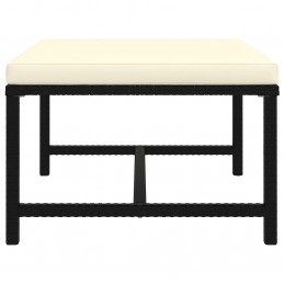 Acquista Poggiapiedi Modulare con Cuscino in Polyrattan Nero con riferimento GHV-313509 della ditta GARDENHOME