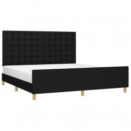 Acquista Giroletto con Testiera Nero 160x200 cm in Tessuto con riferimento GHV-3125391 della ditta GARDENHOME