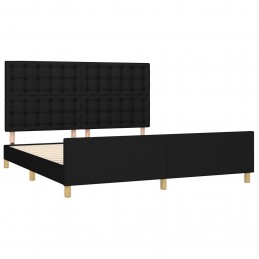 Acquista Giroletto con Testiera Nero 160x200 cm in Tessuto con riferimento GHV-3125391 della ditta GARDENHOME