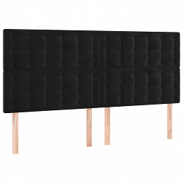 Acquista Giroletto a Molle con Materasso Nero 200x200 cm in Velluto con riferimento GHV-3129473 della ditta GARDENHOME