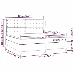 Acquista Giroletto a Molle con Materasso Nero 200x200 cm in Velluto con riferimento GHV-3129473 della ditta GARDENHOME