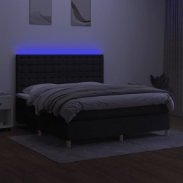 Acquista Letto a Molle con Materasso e LED Nero 160x200 cm in Tessuto con riferimento GHV-3135767 della ditta GARDENHOME