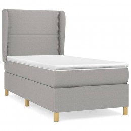 Acquista Giroletto a Molle con Materasso Grigio Chiaro 90x200 cm Tessuto con riferimento GHV-3128413 della ditta GARDENHOME