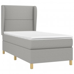 Acquista Giroletto a Molle con Materasso Grigio Chiaro 90x200 cm Tessuto con riferimento GHV-3128413 della ditta GARDENHOME