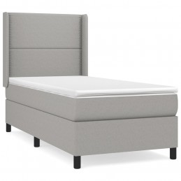Acquista Giroletto a Molle con Materasso Grigio Chiaro 90x200 cm Tessuto con riferimento GHV-3131321 della ditta GARDENHOME