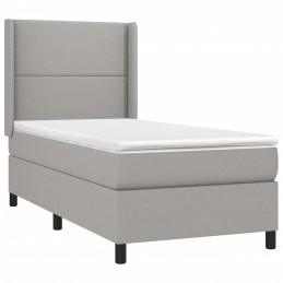 Acquista Giroletto a Molle con Materasso Grigio Chiaro 90x200 cm Tessuto con riferimento GHV-3131321 della ditta GARDENHOME