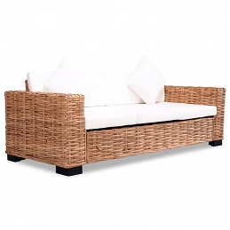 Acquista Divano a 3 Posti in Rattan Naturale con riferimento GHV-244419 della ditta GARDENHOME