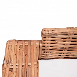 Acquista Divano a 3 Posti in Rattan Naturale con riferimento GHV-244419 della ditta GARDENHOME