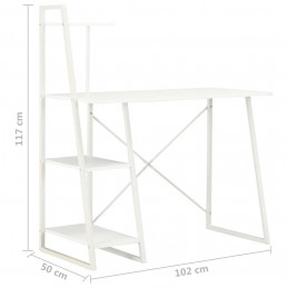 Acquista Scrivania con Mensole Bianca 102x50x117 cm con riferimento GHV-20282 della ditta GARDENHOME