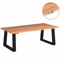 Acquista Tavolino da Caffè in Legno Massello di Acacia 110x60x40 cm con riferimento GHV-244996 della ditta GARDENHOME