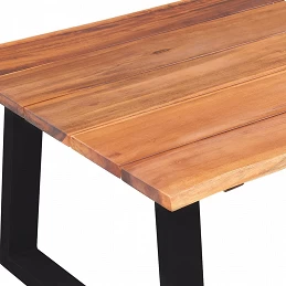 Acquista Tavolino da Caffè in Legno Massello di Acacia 110x60x40 cm con riferimento GHV-244996 della ditta GARDENHOME