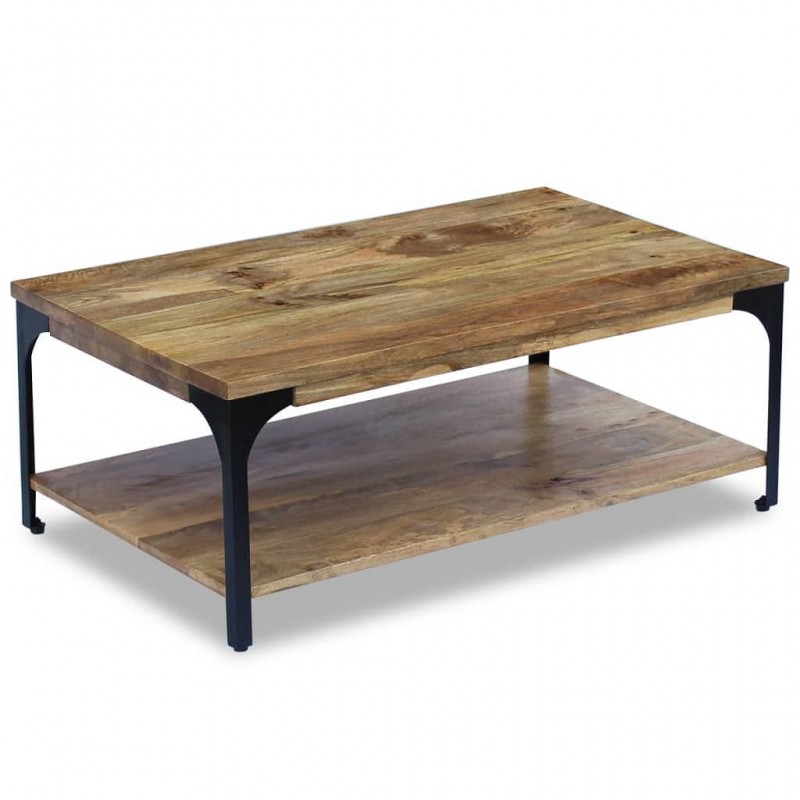 Acquista Tavolino da Caffè in Legno di Mango 100x60x38 cm con riferimento GHV-243341 della ditta GARDENHOME