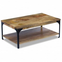 Acquista Tavolino da Caffè in Legno di Mango 100x60x38 cm con riferimento GHV-243341 della ditta GARDENHOME