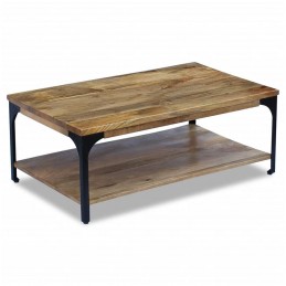 Acquista Tavolino da Caffè in Legno di Mango 100x60x38 cm con riferimento GHV-243341 della ditta GARDENHOME