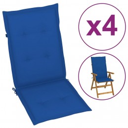Acquista Cuscini per Sedie da Giardino 4 pz Blu Reale 120x50x3 cm con riferimento GHV-314117 della ditta GARDENHOME