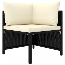 Acquista Set Divani da Giardino 4 pz con Cuscini in Polyrattan Nero con riferimento GHV-313518 della ditta GARDENHOME
