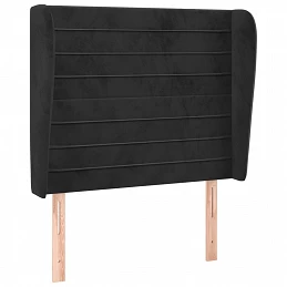 Acquista Testiera ad Orecchio Nera 103x23x118/128 cm in Velluto con riferimento GHV-3118140 della ditta GARDENHOME