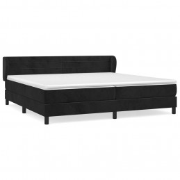 Acquista Giroletto a Molle con Materasso Nero 200x200 cm in Velluto con riferimento GHV-3127573 della ditta GARDENHOME