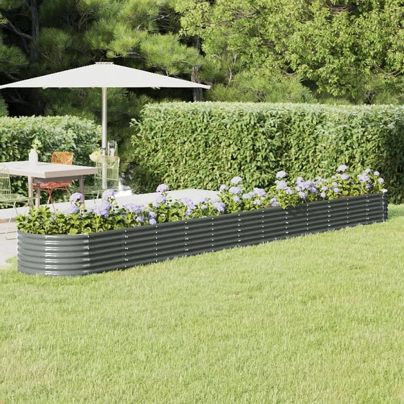 Acquista Vaso Giardino Acciaio Verniciato a Polvere 512x80x36 cm Grigio con riferimento GHV-318939 della ditta GARDENHOME