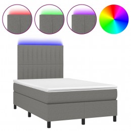 Acquista Letto a Molle Materasso e LED Grigio Scuro 120x200cm in Tessuto con riferimento GHV-3135022 della ditta GARDENHOME