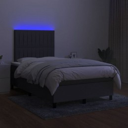 Acquista Letto a Molle Materasso e LED Grigio Scuro 120x200cm in Tessuto con riferimento GHV-3135022 della ditta GARDENHOME