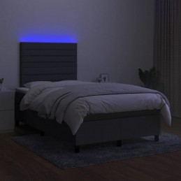 Acquista Letto a Molle Materasso e LED Grigio Scuro 120x200cm in Tessuto con riferimento GHV-3134942 della ditta GARDENHOME