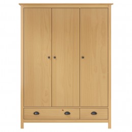 Acquista Armadio a 3 Ante Hill Range 127x50x170cm Legno Massello di Pino con riferimento GHV-288951 della ditta GARDENHOME