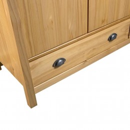 Acquista Armadio a 3 Ante Hill Range 127x50x170cm Legno Massello di Pino con riferimento GHV-288951 della ditta GARDENHOME