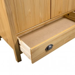 Acquista Armadio a 3 Ante Hill Range 127x50x170cm Legno Massello di Pino con riferimento GHV-288951 della ditta GARDENHOME