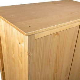 Acquista Armadio a 3 Ante Hill Range 127x50x170cm Legno Massello di Pino con riferimento GHV-288951 della ditta GARDENHOME