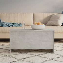 Acquista Tavolino Grigio Cemento 102x55,5x52,5 cm in Legno Multistrato con riferimento GHV-809669 della ditta GARDENHOME