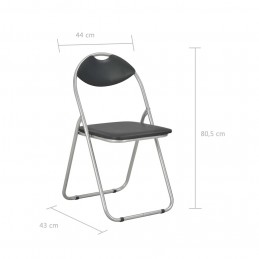 Acquista Sedie da Pranzo Pieghevoli 4 pz Nere in Similpelle con riferimento GHV-278593 della ditta GARDENHOME