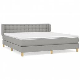 Acquista Giroletto a Molle con Materasso Grigio Chiaro160x200 cm Tessuto con riferimento GHV-3127133 della ditta GARDENHOME