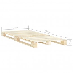 Acquista Giroletto in Pallet di Legno Massello di Pino 120x200 cm con riferimento GHV-285236 della ditta GARDENHOME