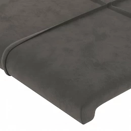 Acquista Testiera a LED GrigioScuro 160x5x118/128cm in Velluto con riferimento GHV-3122479 della ditta GARDENHOME